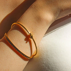 Nicolette Vintage-Inspired Knot Bangle Bracelet