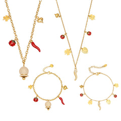 Bell and Charm Necklace or Bracelet