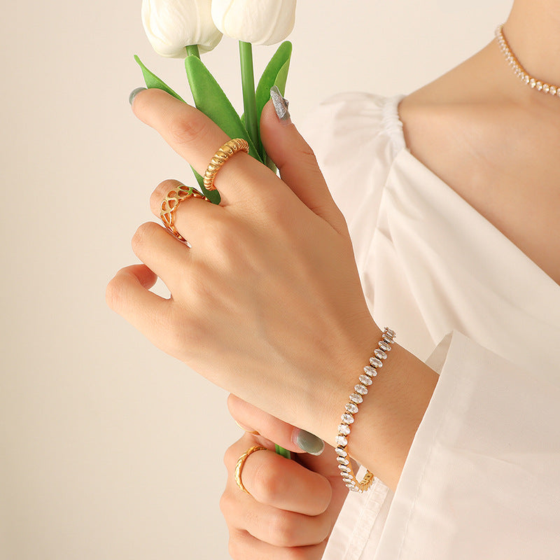 Colored Cubic Zirconia Tennis Jewelry