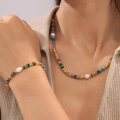Colorful Natural Stone and Freshwater Pearl Jewelry