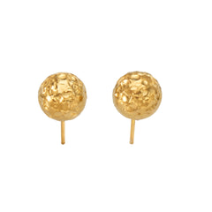 Textured Round Ball Stud Earrings