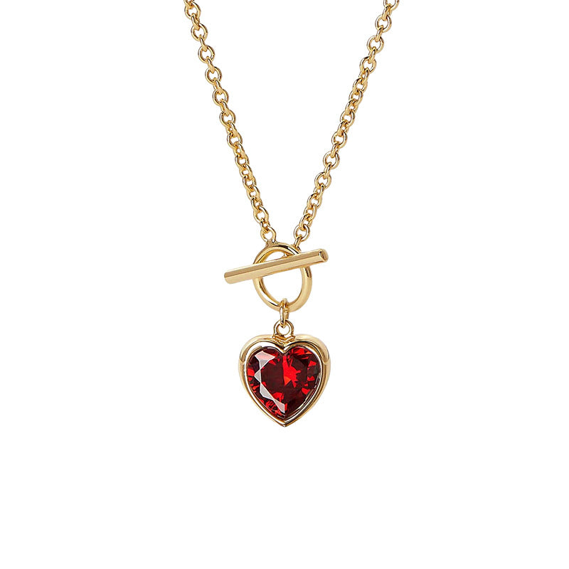 Nadine Pavé Heart Choker Necklace