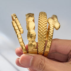 Sculptural Textured Cuff Bracelet Designs