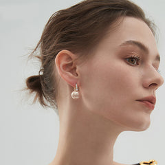 Marielle Pearl Pavé Stud Earrings