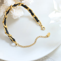 Braided Cord Link Necklace or Bracelet