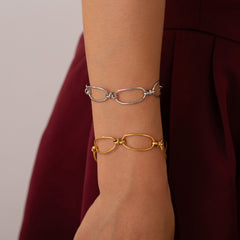 Open Oval Link Bracelet