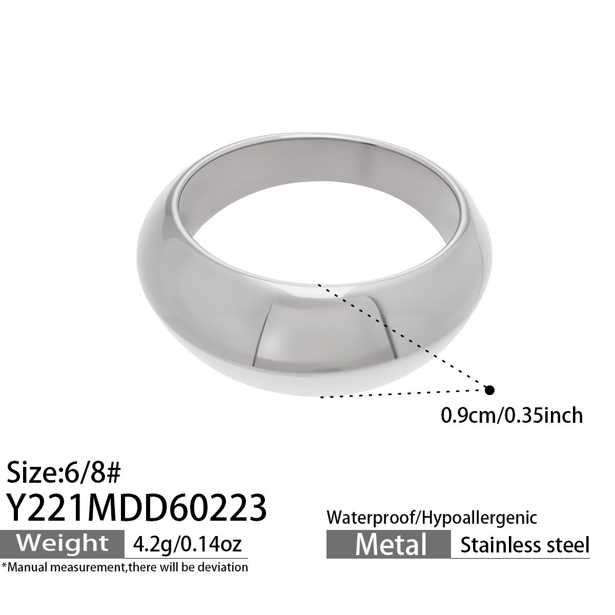 Sculptural Geometric Ring