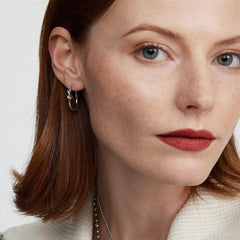 Daphne Vintage-Inspired Knot Hoop Earrings