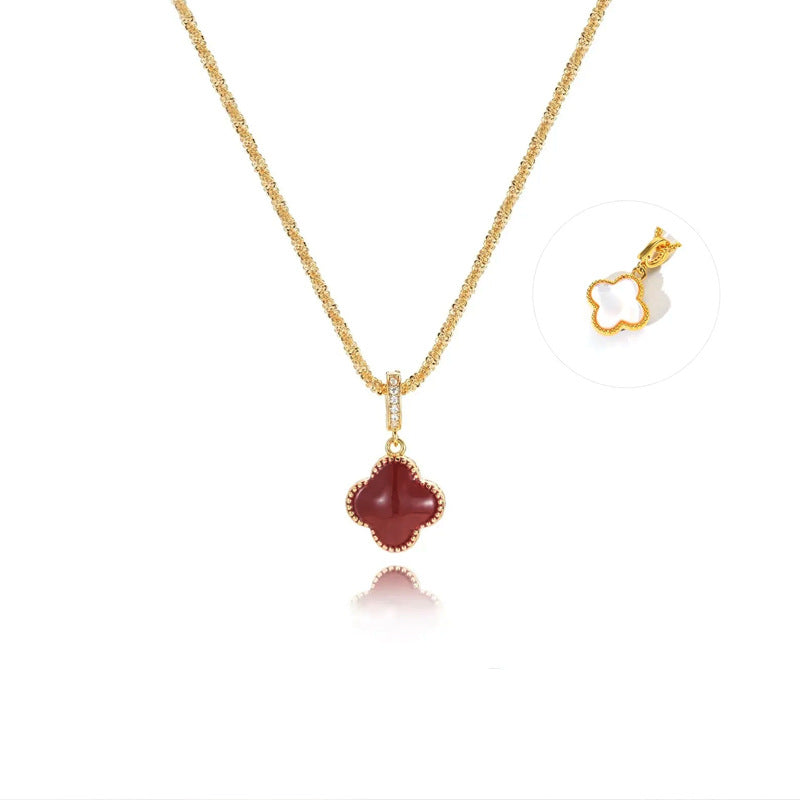 Nicolette Mother-of-Pearl Clover Pendant Necklace