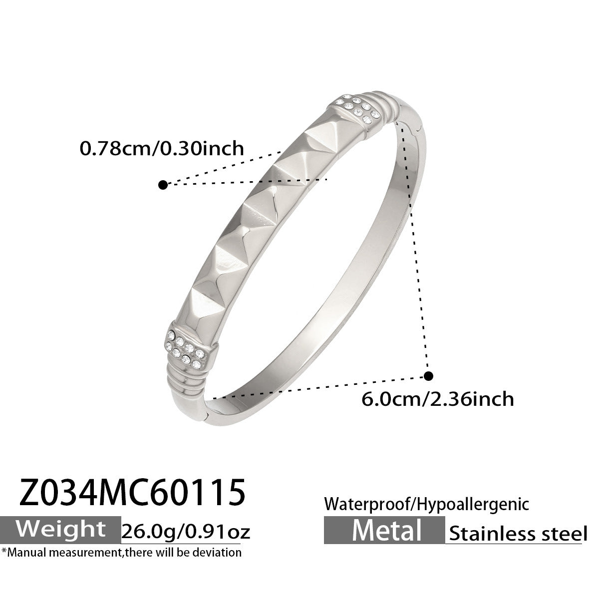 18K Gold-Plated Twisted and Sparkling Bangle Designs