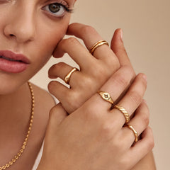 Marielle Vintage-Inspired Geometric Ring