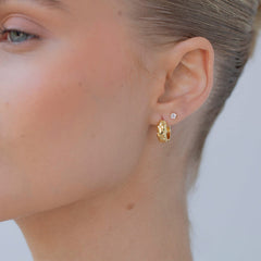 Daphne Modern Hoop Earrings