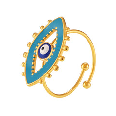 Blue Eye Open Ring