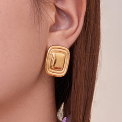 18K Gold-Plated Figure-Eight Drop Earrings