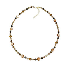 Camille Vintage-Inspired Tiger-Eye Choker Necklace
