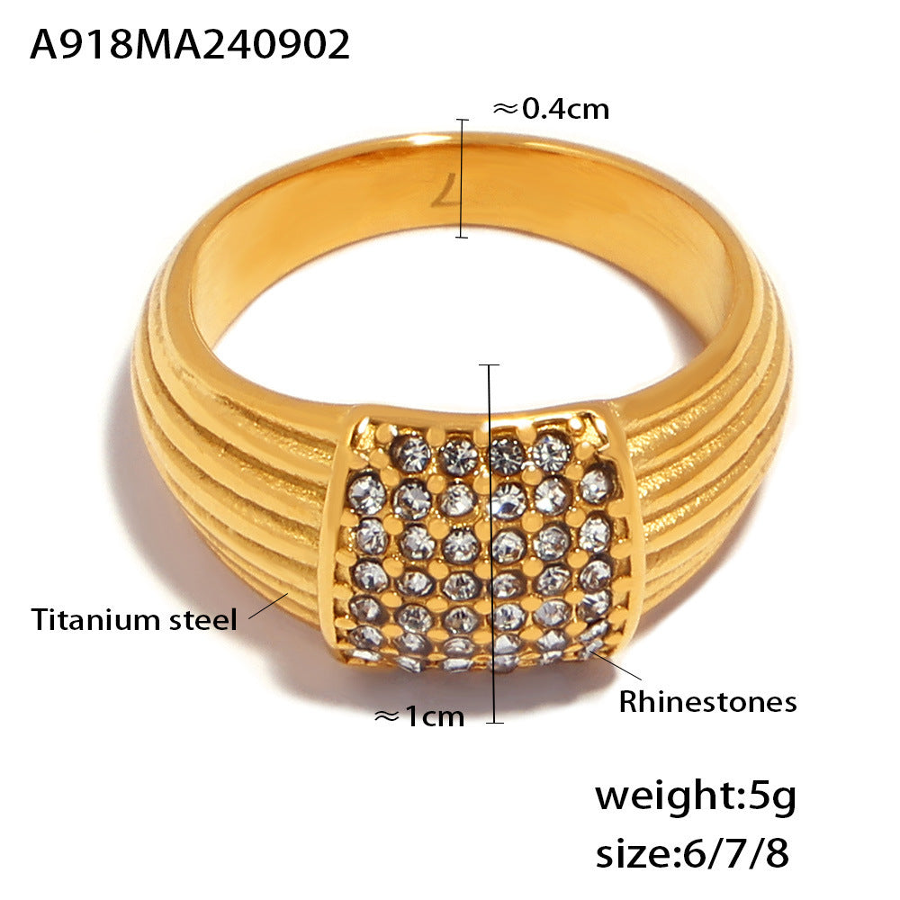 Stone-Accent Multi-Row Band Ring