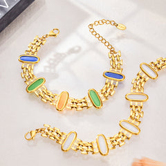 18K Gold-Plated Cat-Eye Accent Jewelry