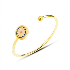 Enamel Daisy Necklace, Bracelet or Cuff