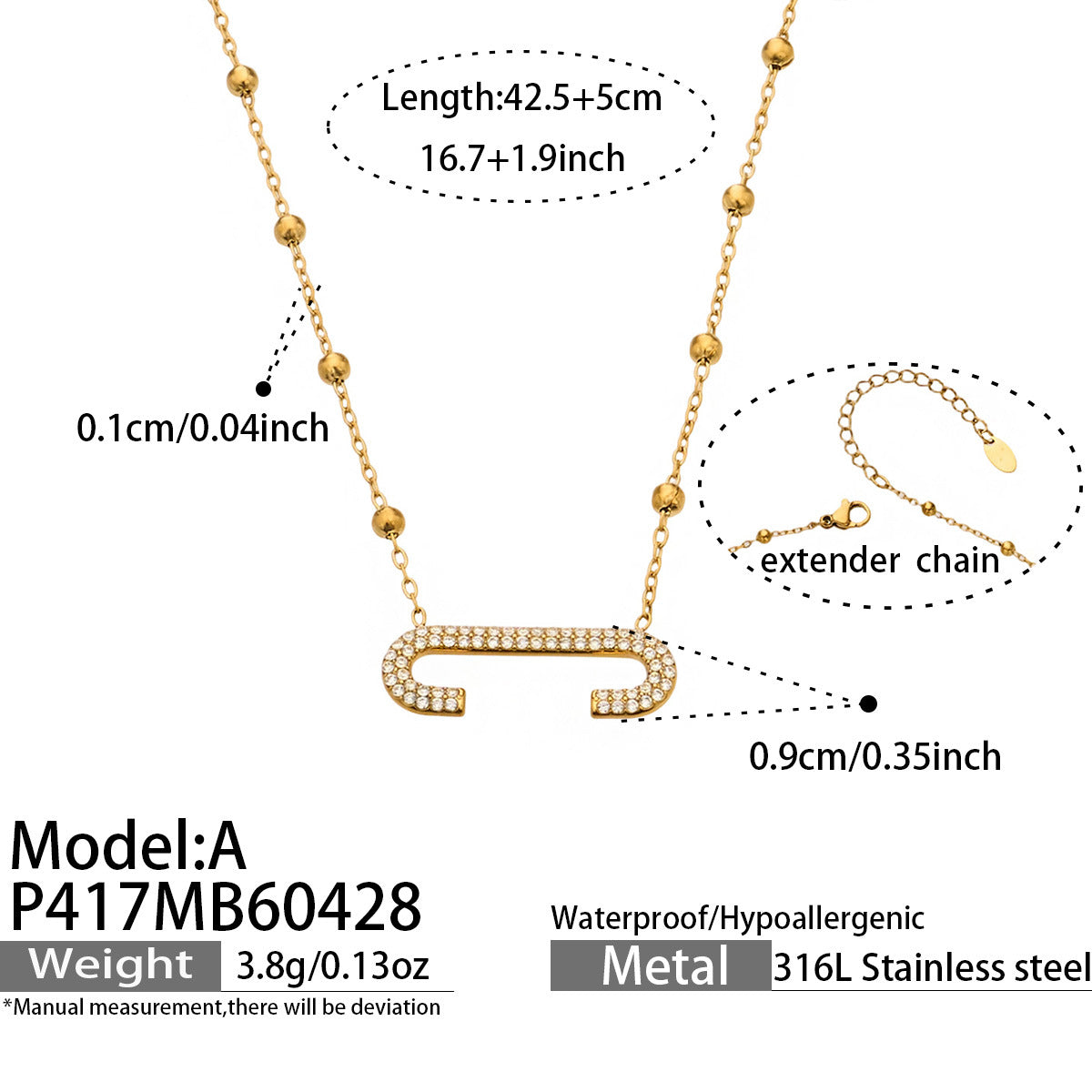 18K Gold-Plated Freshwater Pearl Tassel Necklace