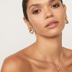 Nadine Vintage-Inspired Geometric Stud Earrings