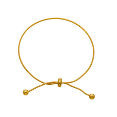 Gold-Tone Adjustable Snake Chain Bracelet