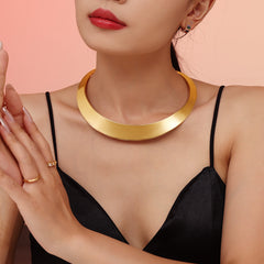 Polished Open Collar Necklace