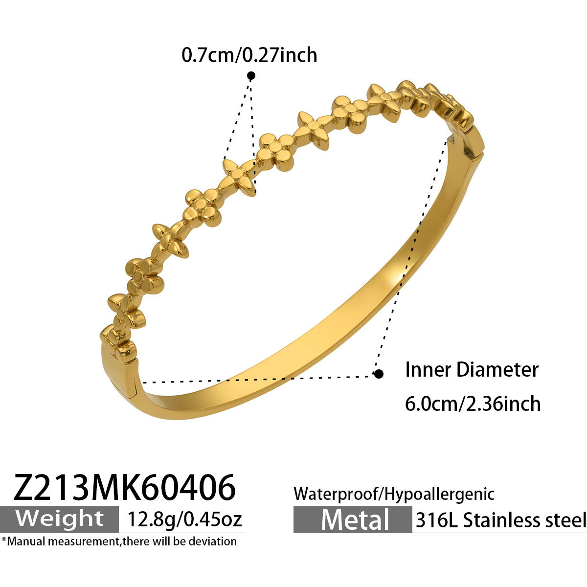 Geometric Cubic Zirconia Bangle Collection