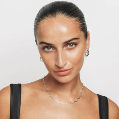 Camille Vintage-Inspired Wave Stud Earrings
