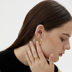 Marielle Minimalist Huggie Earrings