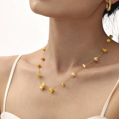 Natural Stone Accent Necklace