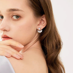 Marielle Pavé Heart Stud Earrings