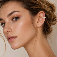 Cubic Zirconia Ear Cuff — Single