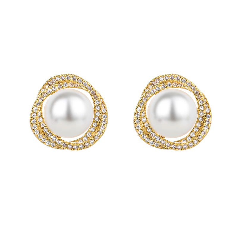 Daphne Dainty Pearl Stud Earrings