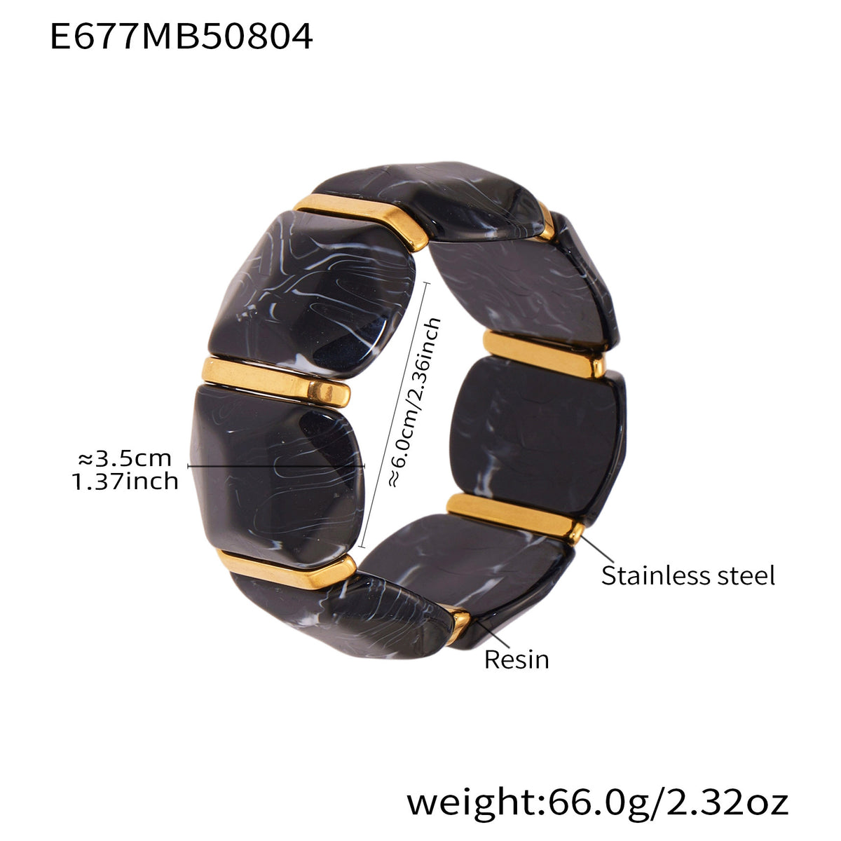 Color Resin Wide Stretch Bangle Designs