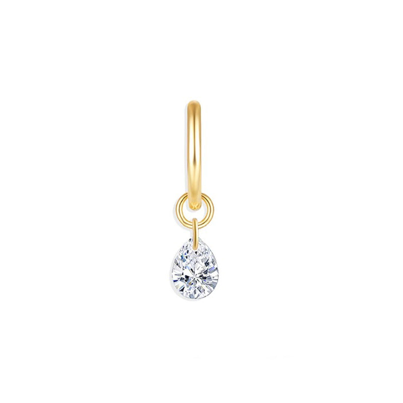Nicolette Dainty Pavé Teardrop Stud Earrings