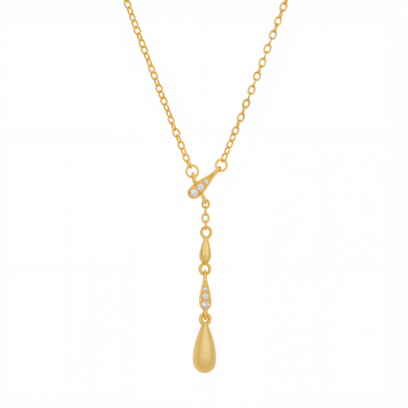 Camille Vintage-Inspired Pavé Teardrop Choker Necklace