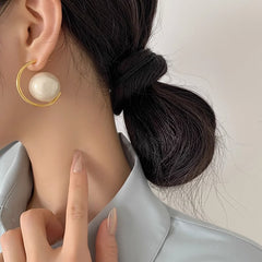 Camille Vintage-Inspired Pearl Stud Earrings No. 157051