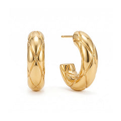 Daphne Vintage-Inspired Hoop Earrings