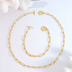Flower Toggle Chain Necklace or Bracelet