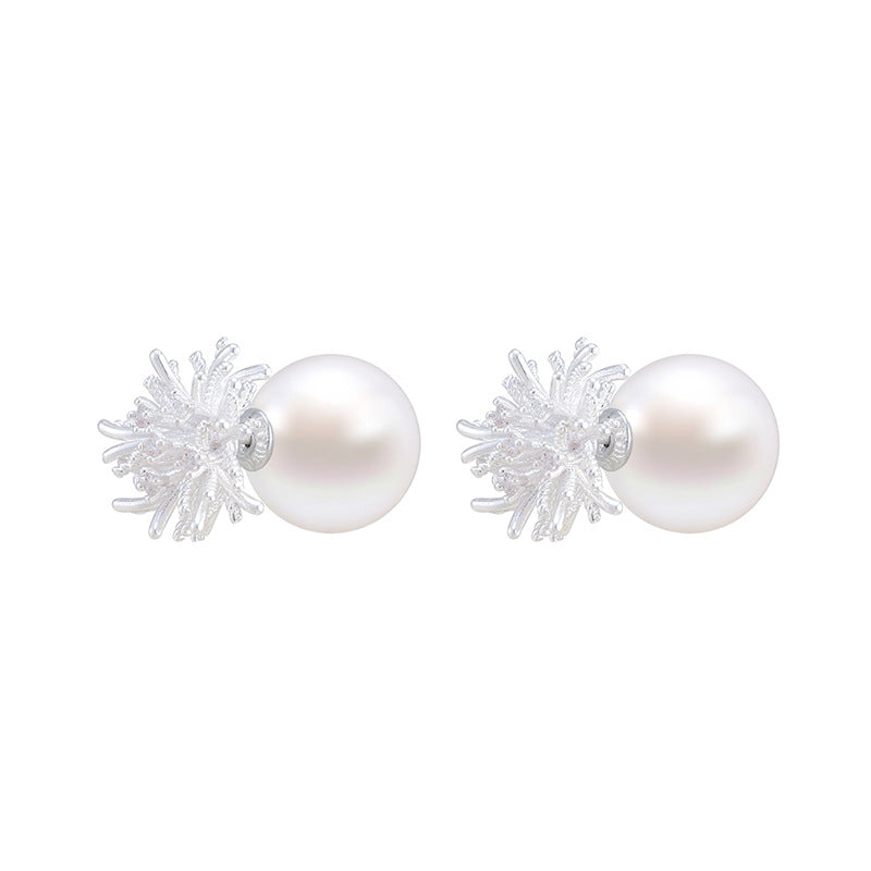 Marielle Vintage-Inspired Pearl Starburst Stud Earrings
