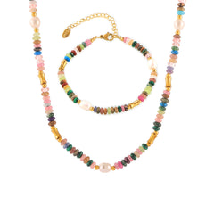 Colorful Natural Stone and Freshwater Pearl Jewelry
