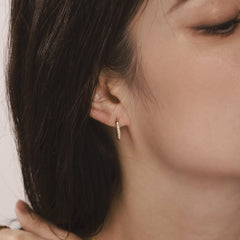 18K Gold-Plated Pearl-Look or Cubic Zirconia Earrings