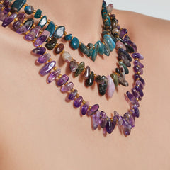 Natural Stone Beaded Necklace Designs