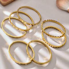 Roman Numeral and Cubic Zirconia Bangle Designs