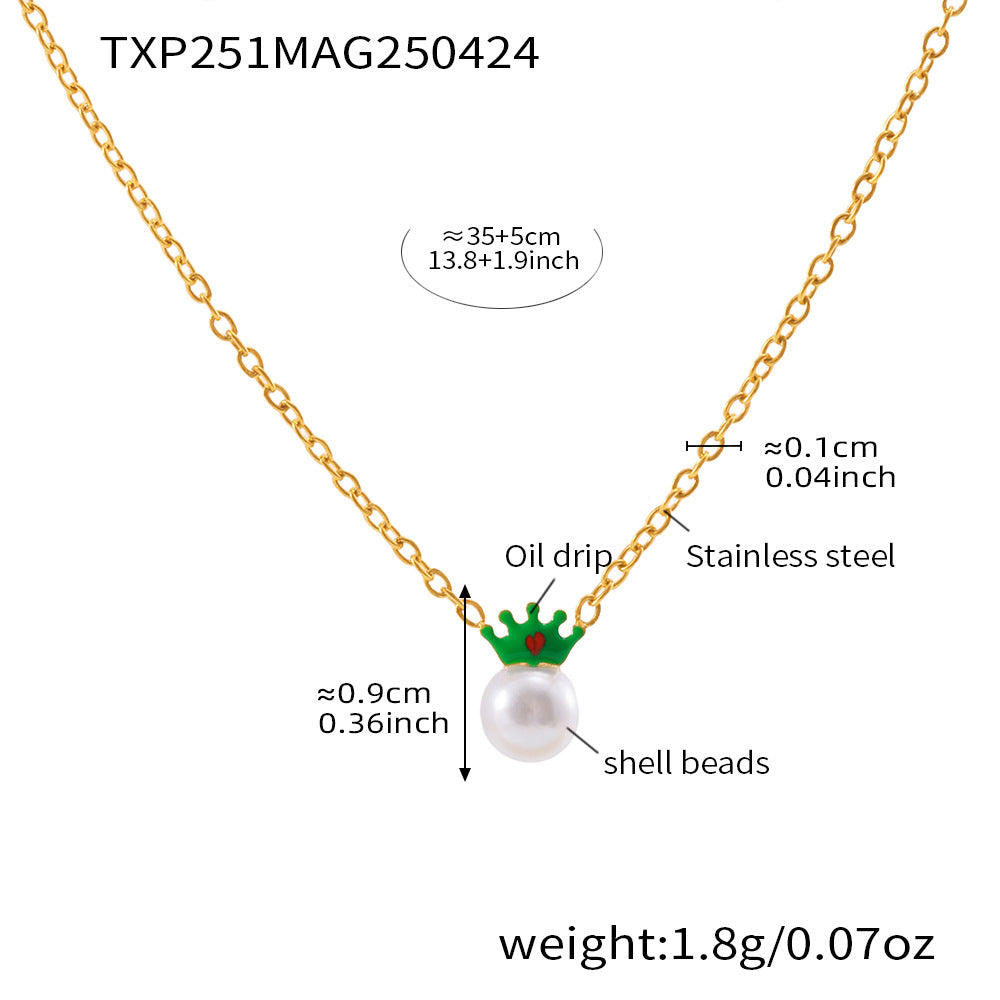 Crown and Shell Pearl-Look Jewelry Separates