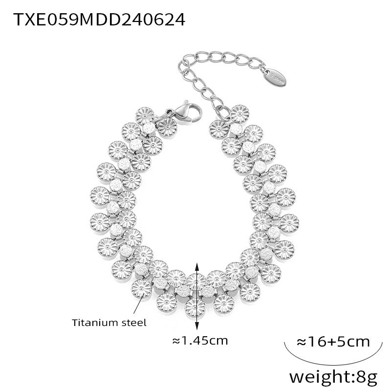 Round Disc Detail Necklace or Bracelet