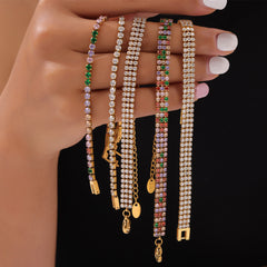 18K Gold-Plated Cubic Zirconia Tennis Bracelet Collection