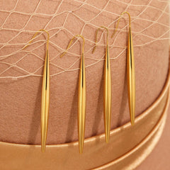 Long Teardrop Fringe Earrings
