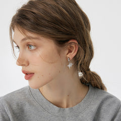 Daphne Dainty Pavé Stud Earrings