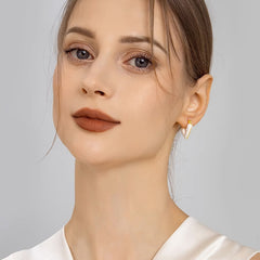 Camille Vintage-Inspired Heart Stud Earrings